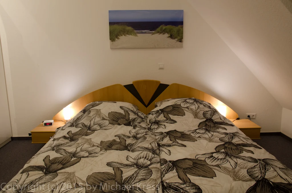 Das großzügige Doppelbett